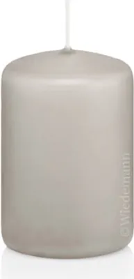 Produktbild von Stumpenkerzen mit Abbrandschutz Zinn (Kerzen in Cellophan gewickelt) 150 x 100 mm 6 Stück für den sicheren Abbrand von Kerzen auf Adventskränzen und Gestecken