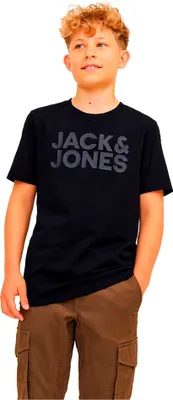 Produktbild von Jack & Jones Corp Logo Kurzarm-t-shirt Schwarz 12 Years Junge Schwarz 12 Years