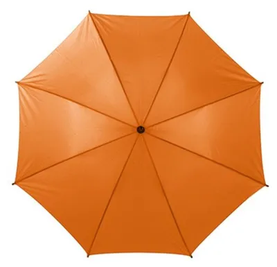 Image de L-Merch - Parapluie automatique à manche en bois « Cork » LT5106 (89 cm x 103 cm) (orange)