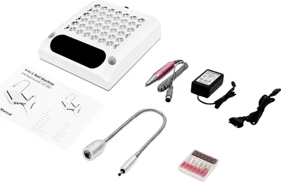 Produktbild von Nagelmaschine, Staubsammler, Multifunktions-Nagelbohrer, WEISS