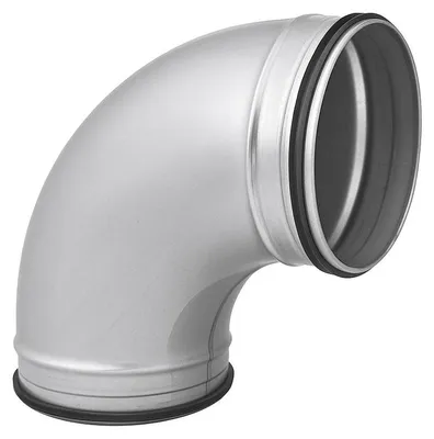 Produktbild von Bogen 90° Ø 125 mm mit Lippendichtung