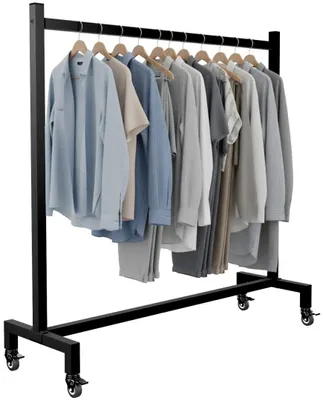 Image de Porte-vêtements Gisborne, 120x38x120 cm, noir