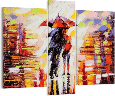 Produktbild von Bild auf Leinwand - Leinwandbild - gehen liebhaber - 95x80cm - Wand Bild - Wanddeko - Wandbilder - Leinwanddruck - Bilder - Kunstdruck - Wanddekoration - Leinwand bilder - Wandkunst - CB95x80-3527