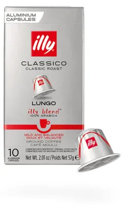 Produktbild von Illy Lungo Classico Kaffeekapseln für Nespresso®-Maschinen, 10 Stk.