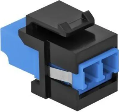 Image de Keystone LC Duplex Buchse > Buchse blau / schwarz