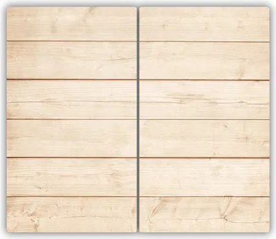 Produktbild von Tulup Glas-Herdabdeckplatte - 2x30x52cm - Glaskeramikkochfeld-Abdeckung Spritzschutz Zweiteilig Holz