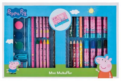 Produktbild von Undercover Peppa Wutz Bastelset Malen Zeichnen 34 Teile