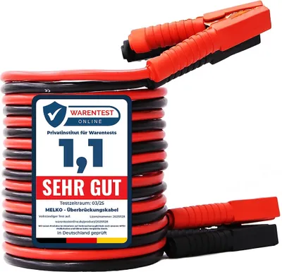 Produktbild von Melko Starthilfekabel Kfz Überbrückung Batterie 1200A 5M 80mm2 12/24V Set Auto