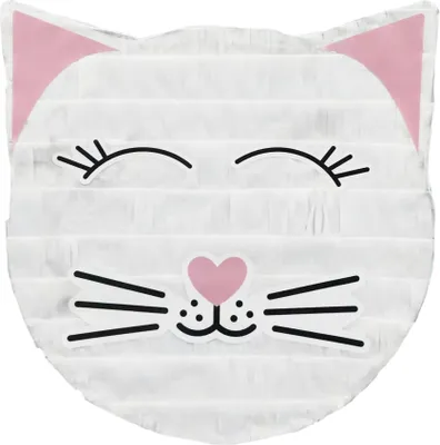 Produktbild von Pinata Kätzchen | Weiß Rosa 33 x 34,5 cm