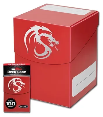 Image de BCW Deck Case Standad Matte 100+- Red