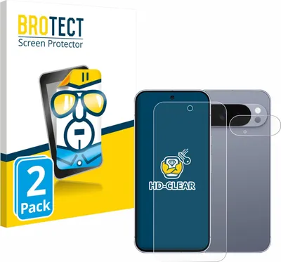 Produktbild von 2x Für Google Pixel 10 Pro XL (Display+Kamera) Schutzfolie BROTECT Displayschutz Display Schutz Folie Klar Transparent