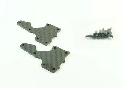 Immagine prodotto di Supporto anteriore inferiore in fibra di carbonio SWORKz, 2,0 mm, completo di viti, 2 pezzi.