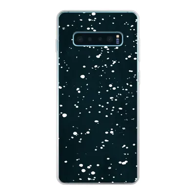 Produktbild von MuchoWow® Handyhülle Schutzhülle Hülle für Samsung Galaxy S10 Lite Polka dots - Schwarz - Weiß Silikon Softcase Handy Hülle - Schutz