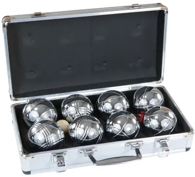 Produktbild von Spielkugeln 8pc boule petanque aluminium case enero