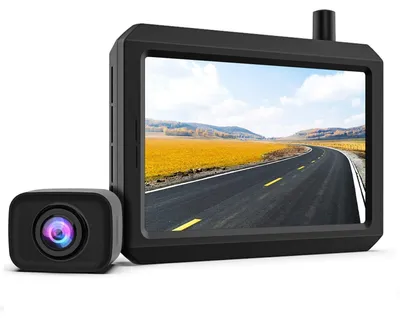 Zdjęcie produktu dla Zestaw cyfrowych kamer cofania Kabellos, obsługujący 2 kamery z 5-calowym monitorem HD