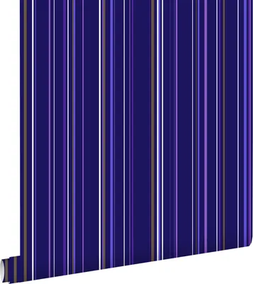 Zdjęcie produktu dla ESTAhome Tapeta paski fioletowymIbrązowym 53 cm x 10.05 m
