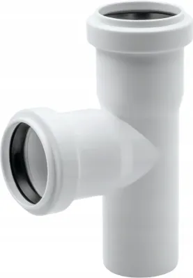 Zdjęcie produktu dla Instalplast Trójnik Kanalizacyjny 32mm/90° PP | Biały Wewnętrzny 32x32