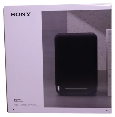 Produktbild von Sony SA-SW5, 300 W, Passiver Subwoofer, 2 Ohm, 18 cm, Schwarz, Papier