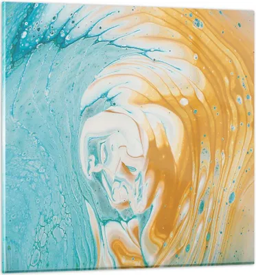 Produktbild von Bilder auf glas - Einteilig - Abstraktion verschüttet Farben - 40x40cm - Glasbilder - Wandbilder - Bilder - Wanddekoration aus Glas - Glas Bilder - Wandbild auf Glas - GAC40x40-4742