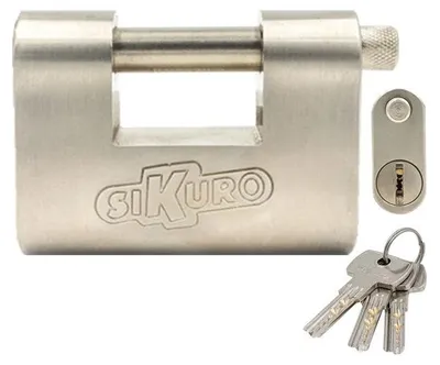 Image de Cadenas monobloc ovale « TITAN » SIKURO 84 mm