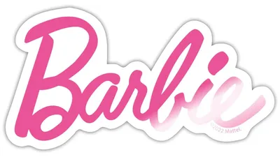 Produktbild von Spreadshirt Barbie Klassisches Logo Sticker Aufkleber, 10 x 10 cm, Weiß glänzend