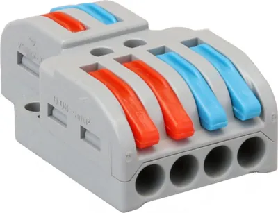 Obrázek produktu pro Rychloupínací pákový konektor 2 až 4 dráhy 0,5 - 4 mm² OVO2P24 TRACON