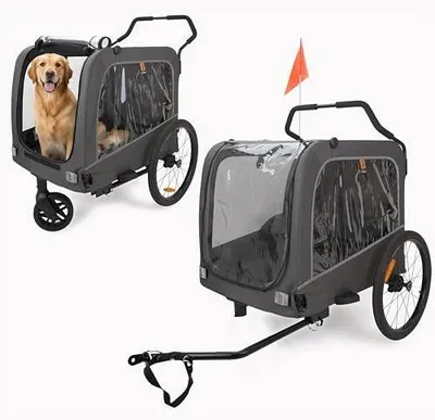 Zdjęcie produktu dla Przyczepka rowerowa dla psa 3W1 wózek transport psów do 50KG