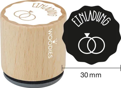 Produktbild von COLOP Motiv-Stempel Woodies "Einladung"