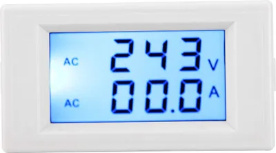 Image de D69-2042 Voltmètre ampèremètre à double affichage AC80-300V 0-50A 0-100A avec transformateur de courantBlanc