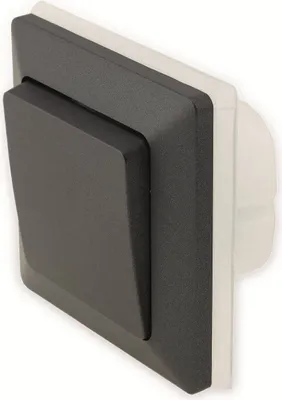Immagine prodotto di Commutatore MILOS IP44 250V~/ 10A, con cornice, da incasso, antracite