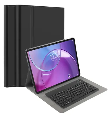 Image de Cazy Housse pour Tablette avec Clavier compatible avec Lenovo Idea Tab Pro (gen 2) - Étui Clavier Bluetooth AZERTY - Noir