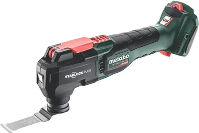 A cordless oscillating multitool is shown against a white background.