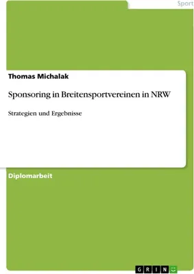 Produktbild von Sponsoring in Breitensportvereinen in NRW