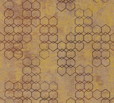 Produktbild von Livingwalls geometrische Tapete New Walls Urban Grace Vliestapete orange gold braun 10,05 m x 0,53 m