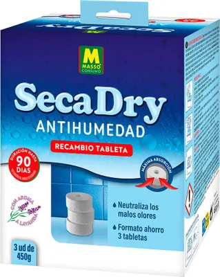 Produktbild von Secadry, Packung mit 3 Ersatztabletten à 450 g. Sparformat