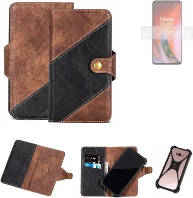 Produktbild von K-S-Trade Handyhülle Schutzhülle Bookstyle Case kompatibel mit OnePlus Nord 2 5G Klapphülle Cover Hülle Schutztasche 1x