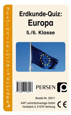 Immagine prodotto di Erdkunde-Quiz: Europa 5. und 6. Klasse