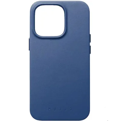 Immagine prodotto di Custodia in pelle Mujjo con MagSafe iPhone 14 Pro blu