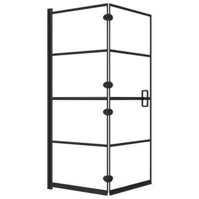 Obrázok produktu pre vidaXL Skladací sprchový kút ESG 120x140 cm čierny