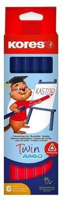 Immagine prodotto di KORES BB94851 Farbstift TWIN Jumbo rot/blau