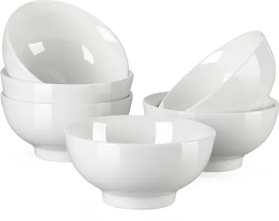 Produktbild von Tafelservice aus Porzellan, LOVECASA SWEET 6 teiliges Schalen Set, Mehrzweckschalen, Müslischalen, Suppenschalen, Eisschalen, 660ml