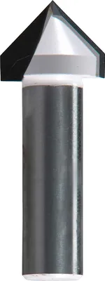 Produktbild von Makita V-Nutfräser Ø 6 mm Schaft - Ø 19 mm Fräser - 48 mm Gesamtlänge - 90° Winkel