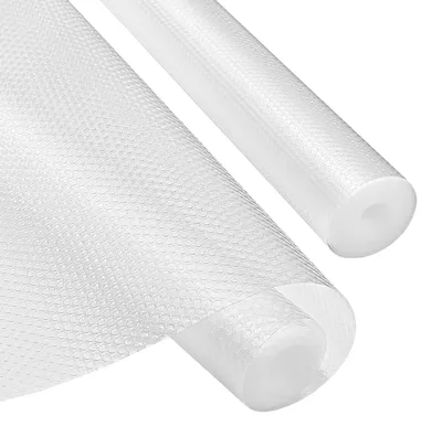 Image de Tapis antidérapant pour tiroirs – Tapis antidérapant pour tiroirs et étagères de cuisine – Découpe possible – 30 x 300 cm – Transparent – Lot de 2