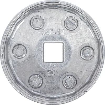 Produktbild von BGS 1042 Ölfilterkappe aus Aluminium-Druckguss, 64 mm x 14-kant