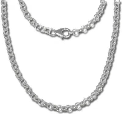 Produktbild von SilberDream Halskette 45cm Erbskette 925 Silber Schmuck rund silber SDK20845