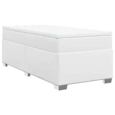 Immagine prodotto di vidaXL Letto a molle con materasso bianco 80x200 cm in Pelle finta
