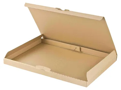 Produktbild von 100x Versandkarton 255x190x20mm schnelle Aufrichtung mit Steckverschluss Großbrief Maxibrief A5 B5 braun