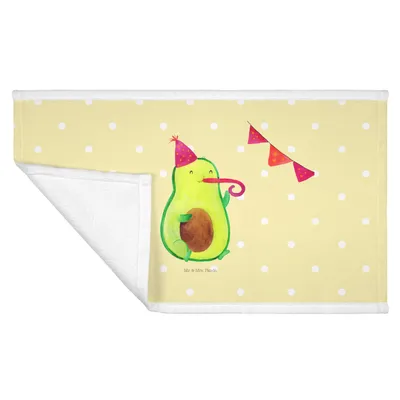 Produktbild von Mr. & Mrs. Panda Handtuch Avocado Party - Gelb Pastell - Geschenk, 100x50, Avocados, Happy Birthday, 50x100, Geburtstag, gesichtstuch, Flauschtuch, Frotteehandtuch