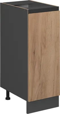 Produktbild von Apothekerschrank Vicco R-Line Goldkraft Eiche 30 cm J-Shape, ohne Arbeitsplatte, Model 39772