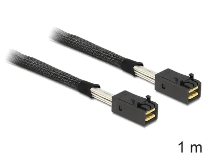 Produktbild von Kabel Mini SAS HD SFF-8643 > Mini SAS HD SFF-8643 (schwarz, 1 Meter)